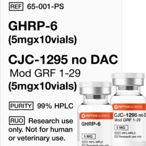 ghrp 6 (5mg x 10), cjc 1295 no dac (5mg x 10)