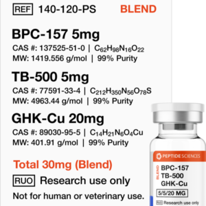 bpc 157, tb 500, ghk cu (glow blend) 30mg